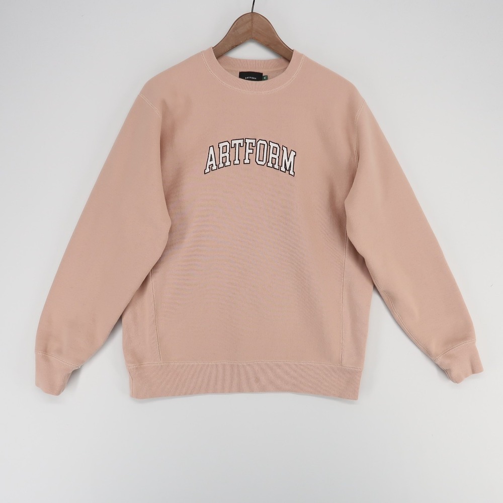Artform Crewneck Sweatshirt Mens Medium Pink‎ Pullover Embroidered Logo Graphic